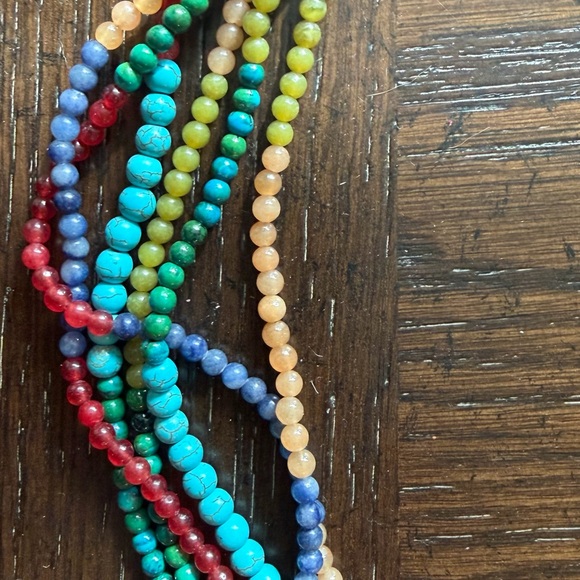 Multicolor Beaded Necklace - Picture 4 of 4